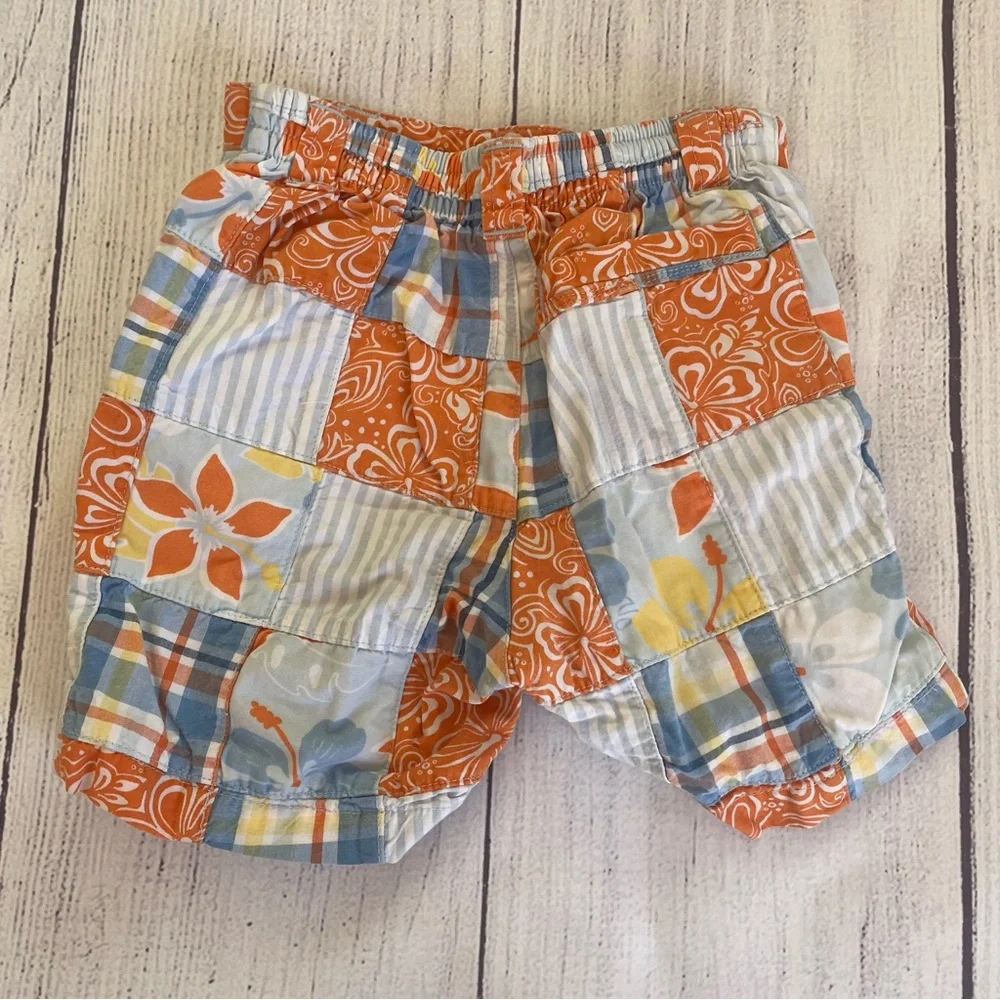 Gymboree By the Seashort Patchwork Shorts size 12-18 months